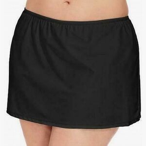 Island Escape Black Swim Skirt